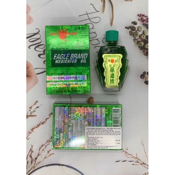 :DẦU GIÓ XANH CON Ó EAGLE BRAND 24ML SINGAPORE CHÍNH HÃNG 100%.