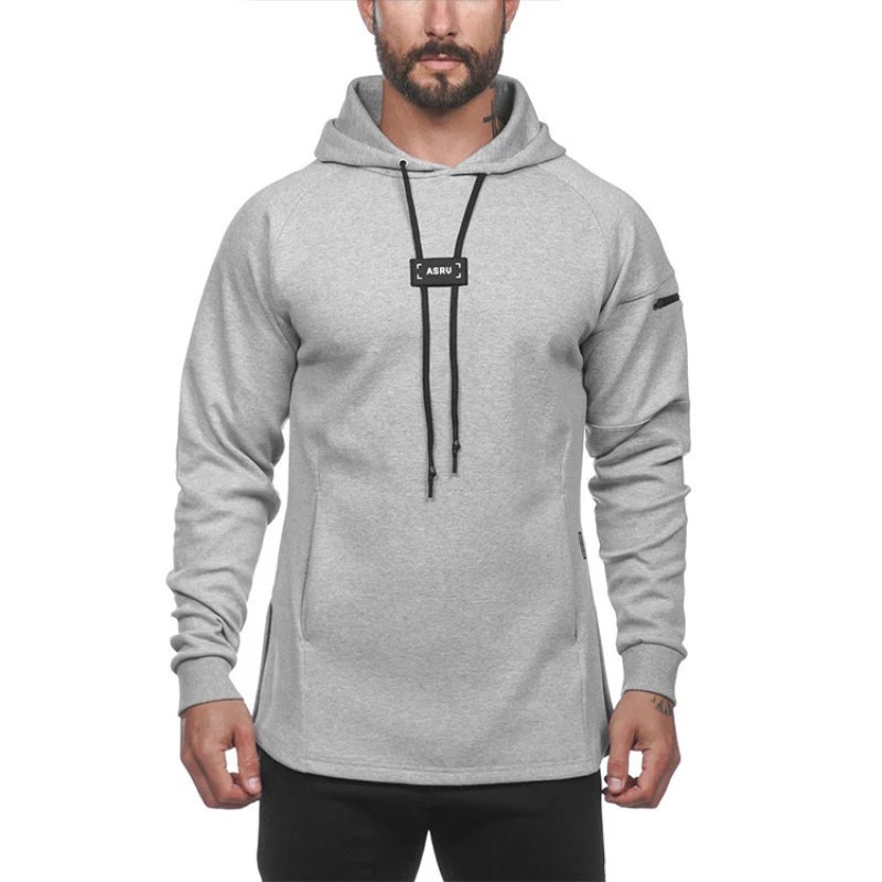 AGEKUSL Áo khoác thể thao Nam Chạy bộ Dài tay Áo Hoodies Áo khoác Sweatshirt Slim Fit Nam Gym Training Áo thun