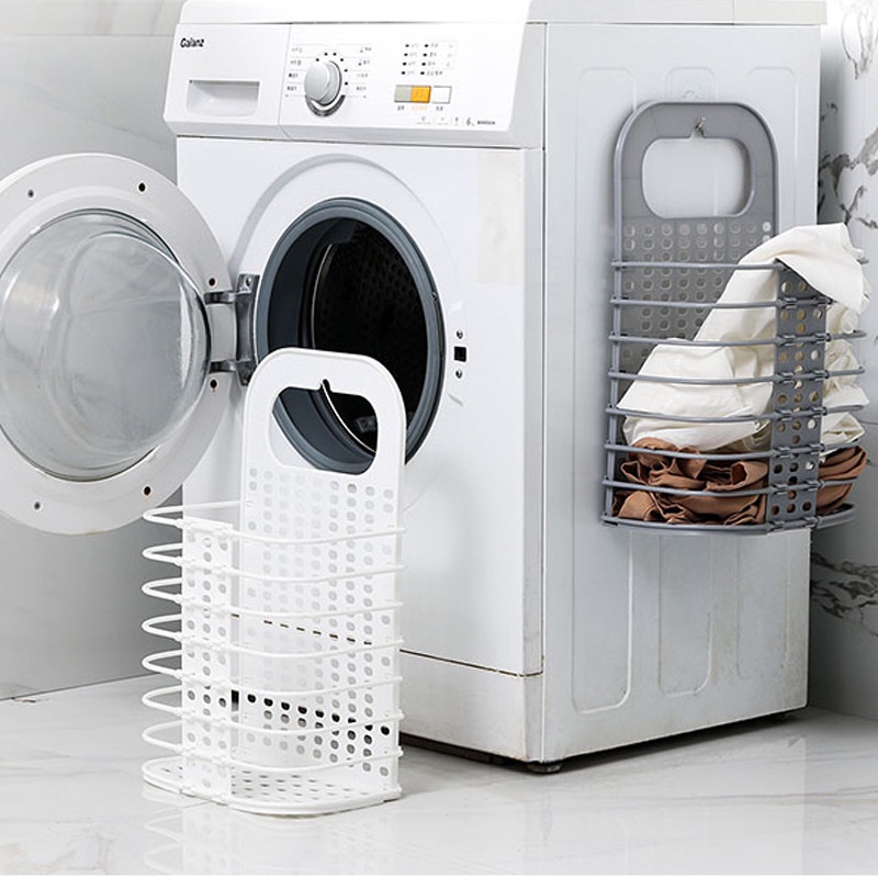 Giỏ đựng đồ gấp gọn thông minh Việt Nhật 3379 tặng kèm móc dính trong,giỏ treo tường gấp gọn đa năng_MC540
