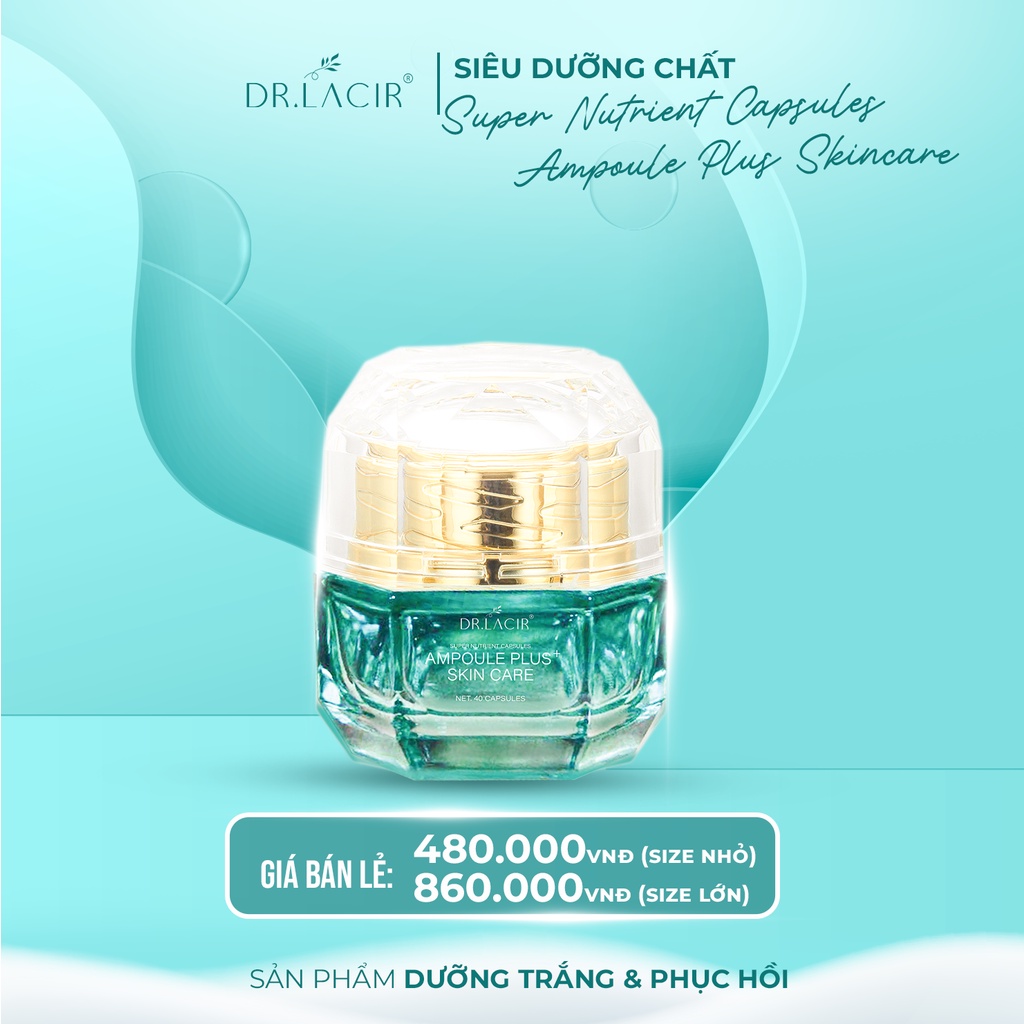 Viên Siêu Dưỡng Chất Drlacir,Hộp 20 viên,Cải thiện làn da, cung cấp dưỡng chất,phục hồi da, SUPER NUTRIENT CAPSULE