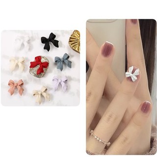 Set 10 Charm Nơ Lì Hàn Quốc Trang Trí Đính Móng NZ02