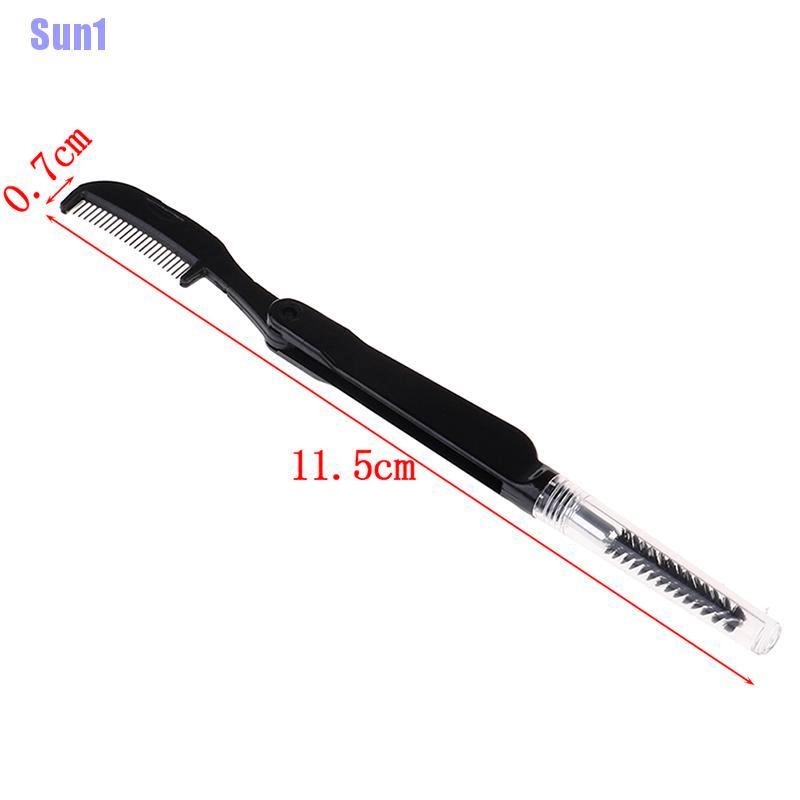 (Hàng Mới Về) Cọ Vẽ Lông Mày Gấp Gọn Nhỏ Gọn Và Tiện Lợi