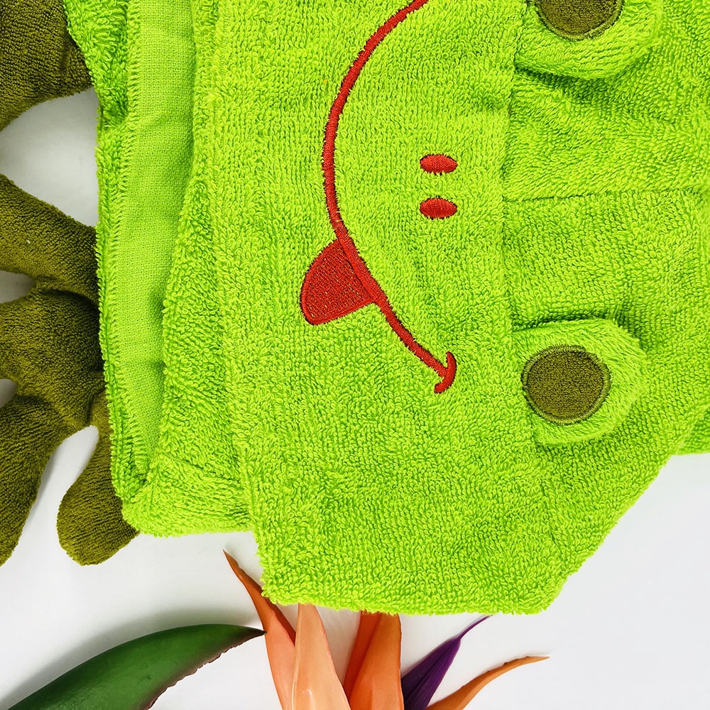 Áo Choàng Cho Bé Con Ếch Thiện Phú, Khăn Choàng Giữ Ấm Cơ Thể Cho Bé Nhiên Liệu Cotton Êm Ái