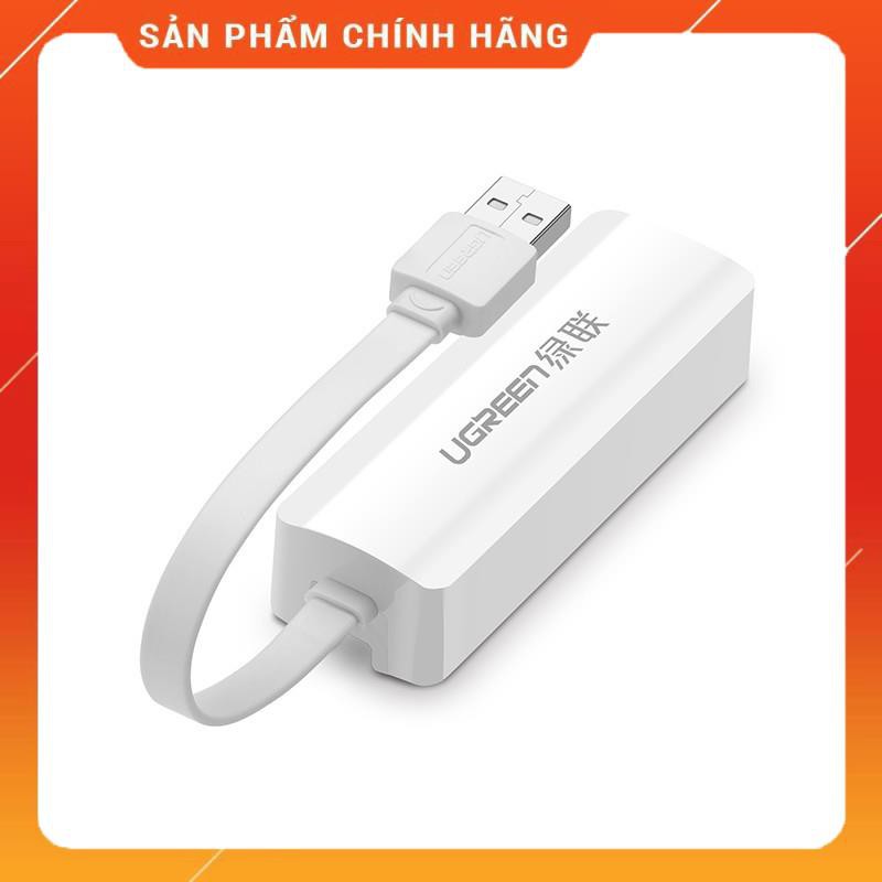 (Có sẵn) Card mạng USB 2.0 sang LAN 10/100 Lan card dây dẹt UGREEN 20268