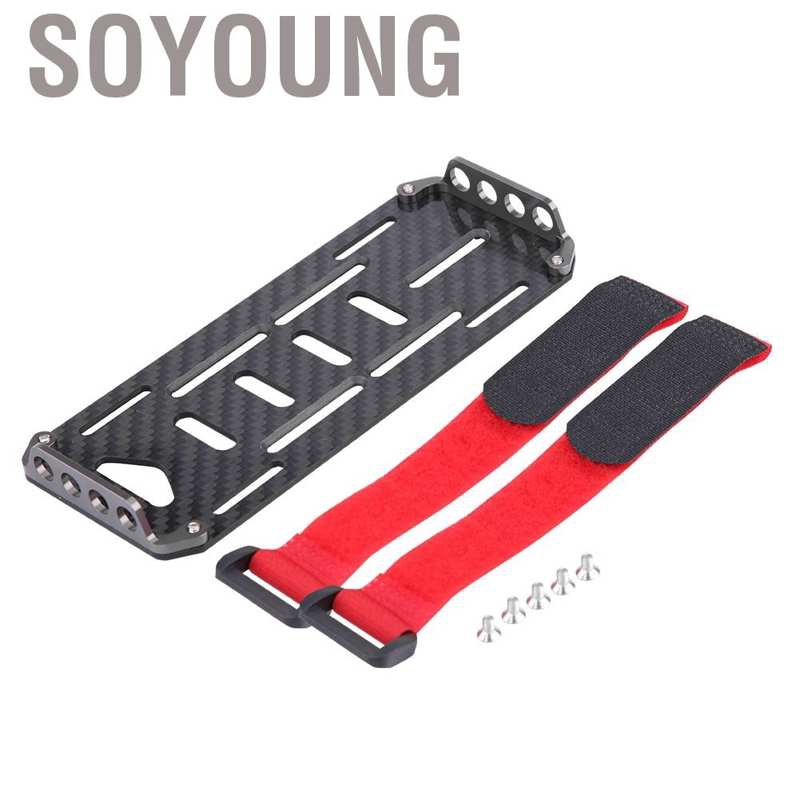 Khay Đựng Pin Bằng Sợi Carbon Cho Xe Điều Khiển Từ Xa Traxxas Hsp Redcat Rc4Wd Tamiya Tỉ Lệ 1:10