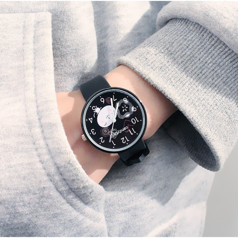 (Ko lắc) Đồng hồ thời trang nữ dây cao su C25 Candycat MÈO CUTE | BigBuy360 - bigbuy360.vn