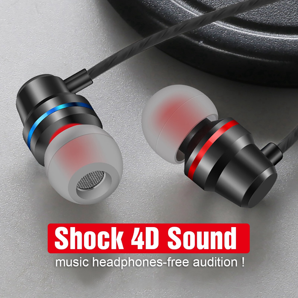 Tai Nghe Nhét Tai Có Dây Với Mic Chất Lượng Cao Cho Ios for iphone Android Xiaomi Huawei