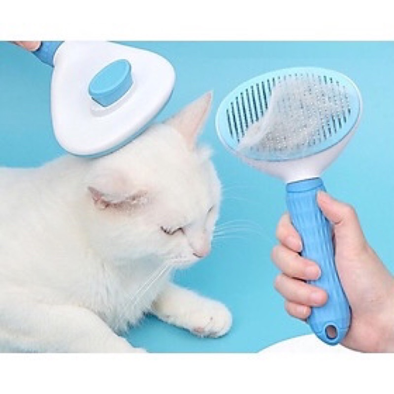 Lược đẩy lược chải lông cho chó mèo
