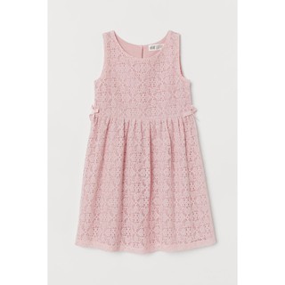 Váy ren hồng hm h&m size 4-6, 6-8, 8-10y_hàng chính hãng authentic