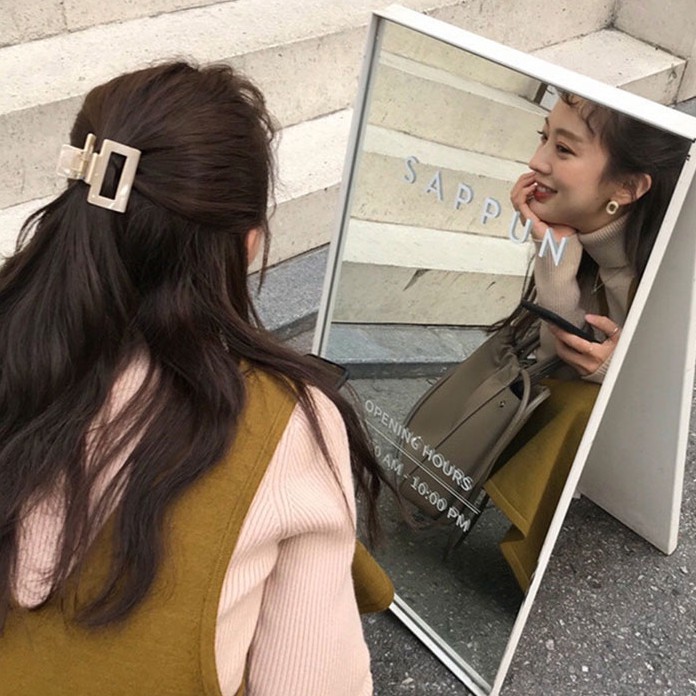 Kẹp Tóc Kiểu Dáng Đơn Giản Phong Cách Hàn Quốc Cho Nữ