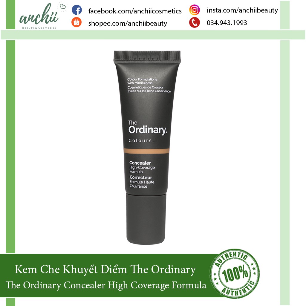 [TOP 1 UY TÍN] Kem Che Khuyết Điểm The Ordinary Concealer High Coverage Formula