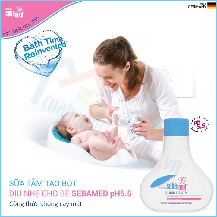 [CHÍNH HÃNG] Sữa Tắm Làm Sạch Dịu Nhẹ Cho Bé Sebamed PH5.5 200Ml Đức