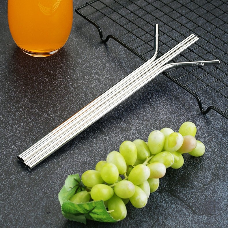 Bộ 4 ống hút Inox 304 kèm cọ rửa DandiHome | BigBuy360 - bigbuy360.vn