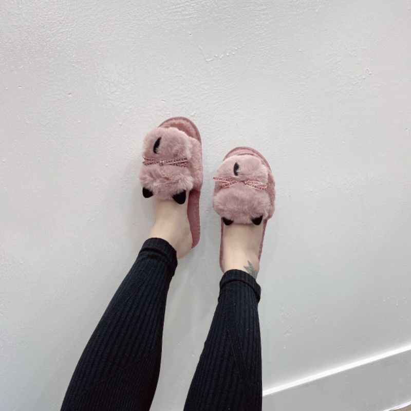 Dép lông hình hồ ly