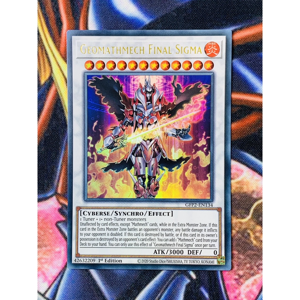 THẺ YUGIOH MÃ GFP2-EN134 - Geomathmech Final Sigma - Ultra Rare 1st Edition