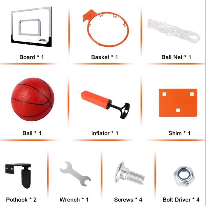 Đồ chơi bóng rổ trong nhà,ngoài trời. Mini basketball hoop