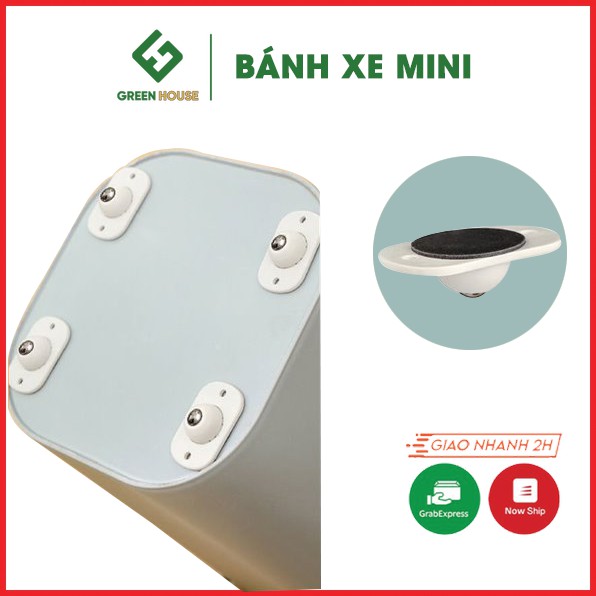 4 bánh xe mini di chuyển đồ đa năng, xoay 360 độ dễ dàng, loại tốt, siêu bền