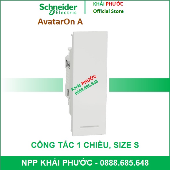 CÔNG TẮC ĐƠN 1 CHIỀU 16AX 16A Size S CẮM NHANH M3T31_1F_WE SCHNEIDER AVATARON A - KHẢI PHƯỚC ELECTRI