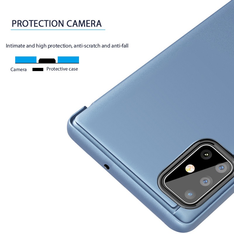 Bao Da Tráng Gương Thời Trang Cho Samsung Galaxy A51 A71 Note 10 Lite