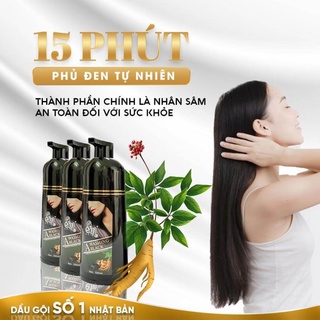 Dầu gội phủ bạc nhuộm đen nâu tóc sin hair bibop laco thảo dược Selena official