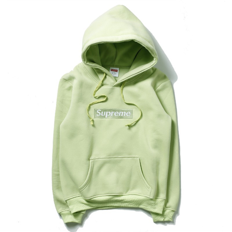 &#91; Hàng Có Sẵn &#93; Áo Hoodie Nữ Dáng Rộng In Chữ Supreme