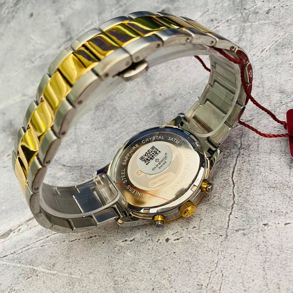 Đồng hồ Sunrise Nam chính hãng Nhật Bản DM756.SWA.SG.T - kính saphire chống trầy - c