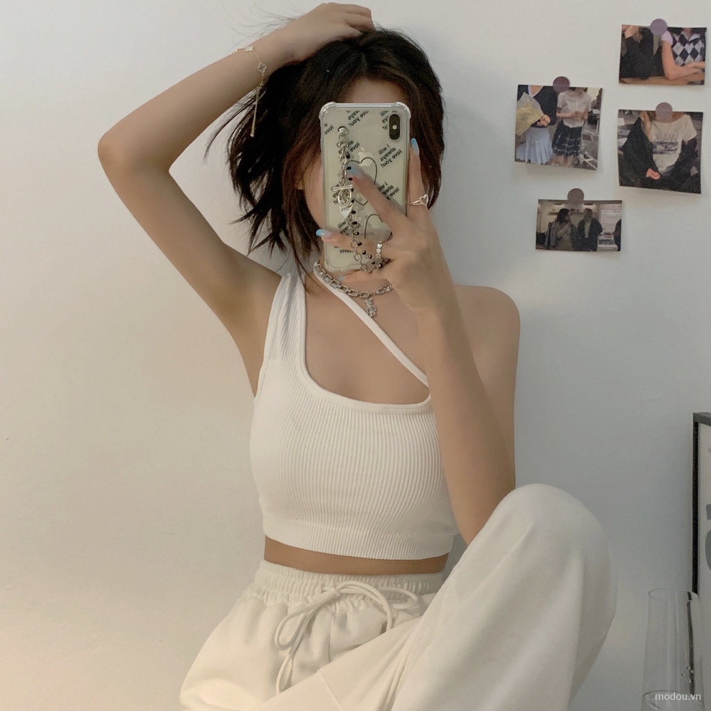 Áo 2 dây kiểu dáng mới có đệm ngực thời trang cho nữ