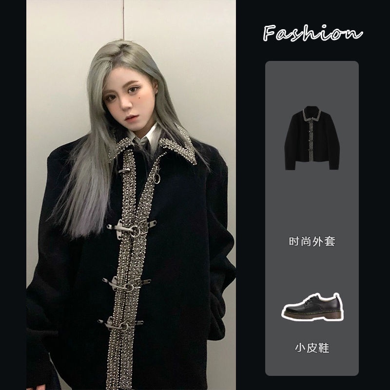 Áo khoác vest cardigan nhỏ phong cách Hepburn phương Tây mùa xuân thịnh hành 2022 cho nữ