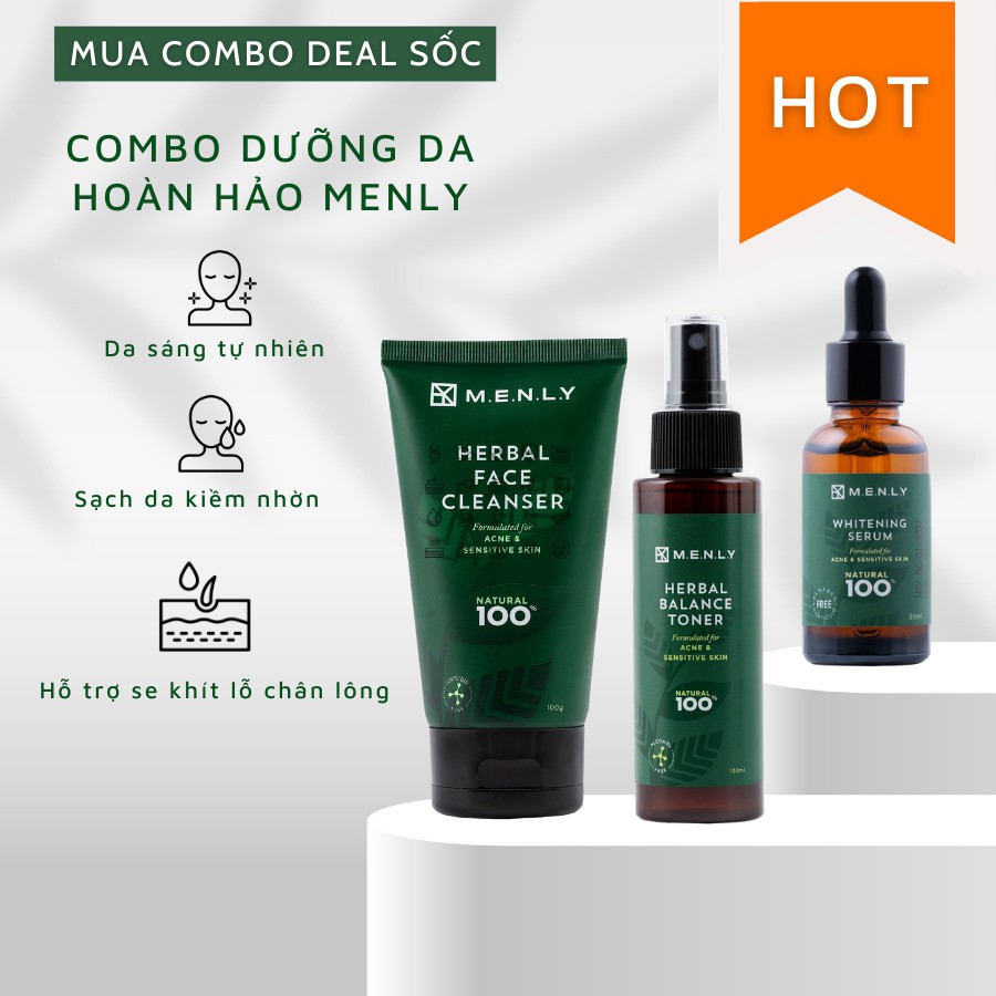 Combo dưỡng da hoàn hảo cho nam MENLY