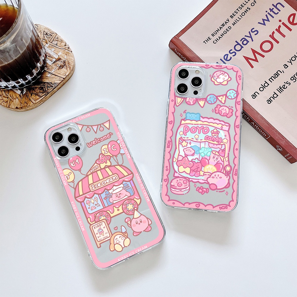 Ốp Điện Thoại Tpu Mềm Chống Sốc In Hình Kirby Cho iPhone 11 12 13 pro max XS X XR XSMax 7 8 6 6s plus SE 2020