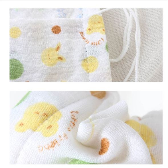 Khẩu trang vải cho bé có dây rút, Khẩu trang vải cao cấp cho bé từ 0 - 5 tuổi 100% COTTON HỮU CƠ TỰ NHIÊN Chống bụi mịn