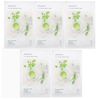 [Trả Giá 150K] Combo 10 Mặt Nạ Trà Xanh Innisfree My Real Squeeze Mask EX