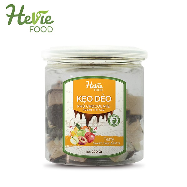 [Mã GROM35 - 10% đơn 150K] Kẹo dẻo phủ Chocolate 220g HeVieFood