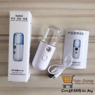 MÁY PHUN SƯƠNG XÔNG MẶT Mini ( màu trắng)