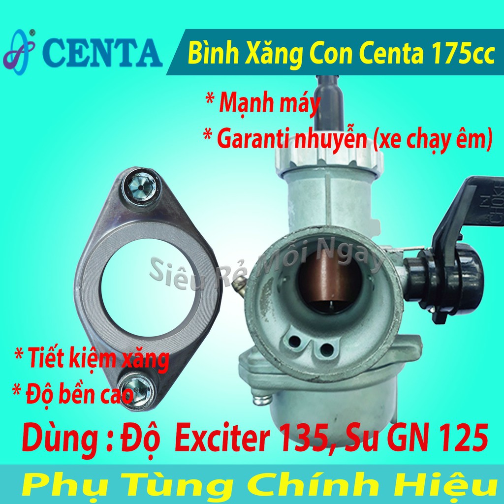 Bình Xăng Con Centa 175 Độ cho Dream, Wave, 67