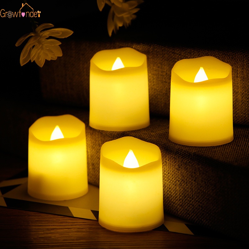 1 Đèn LED Hình Ngọn Nến Không Lửa Chạy Bằng Pin Dùng Trang Trí Tiệc Sinh Nhật