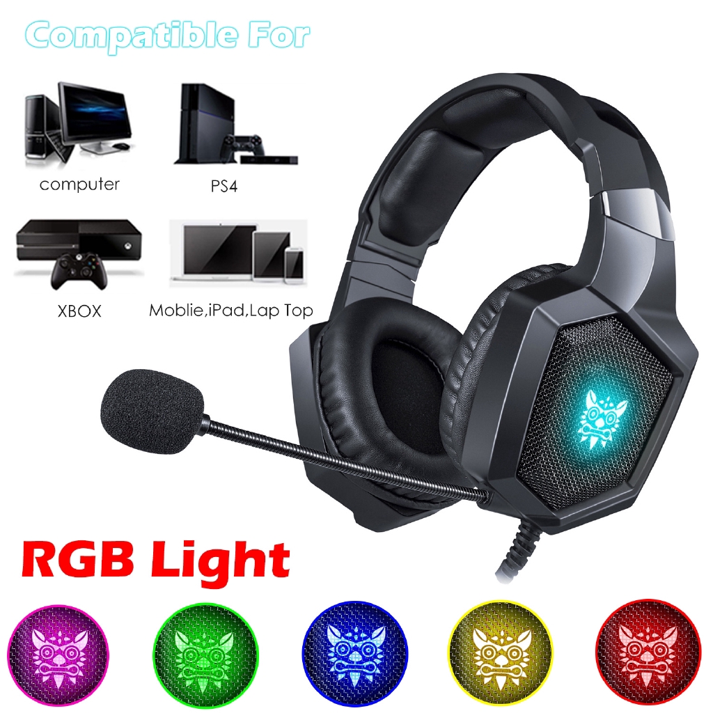 Tai Nghe Chơi Game ONIKUMA K8 PS4 LED Surround Stereo Deep Bass Over Ear Tai Nghe