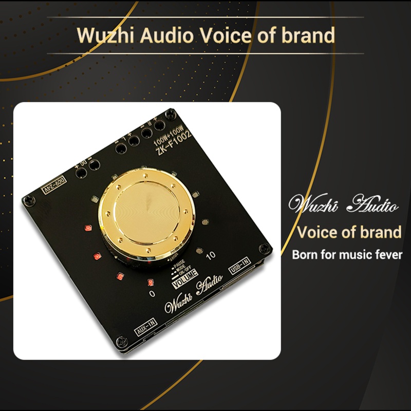 Bảng Mạch Khuếch Đại Âm Thanh Kỹ Thuật Số Không Dây BT5.0 100W + 100W