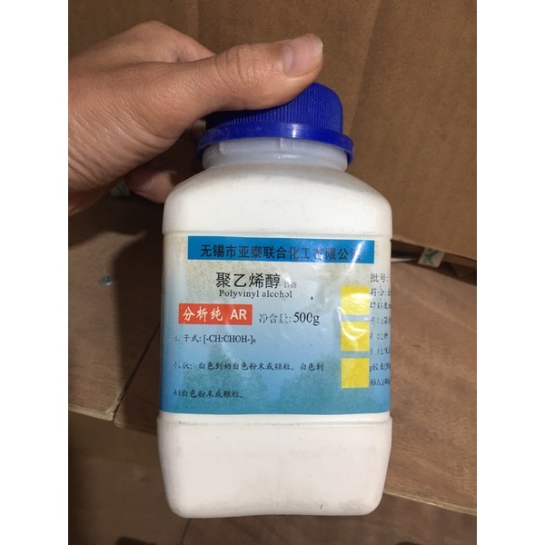 Hoá chất Polyvinyl alcohol CAS 9002-89-5 lọ 500g, keo tụ