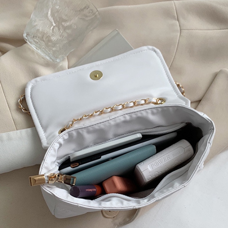 Túi đeo chéo hình thoi nhỏ màu sắc đơn giản phong cách phương Tây cho nữ