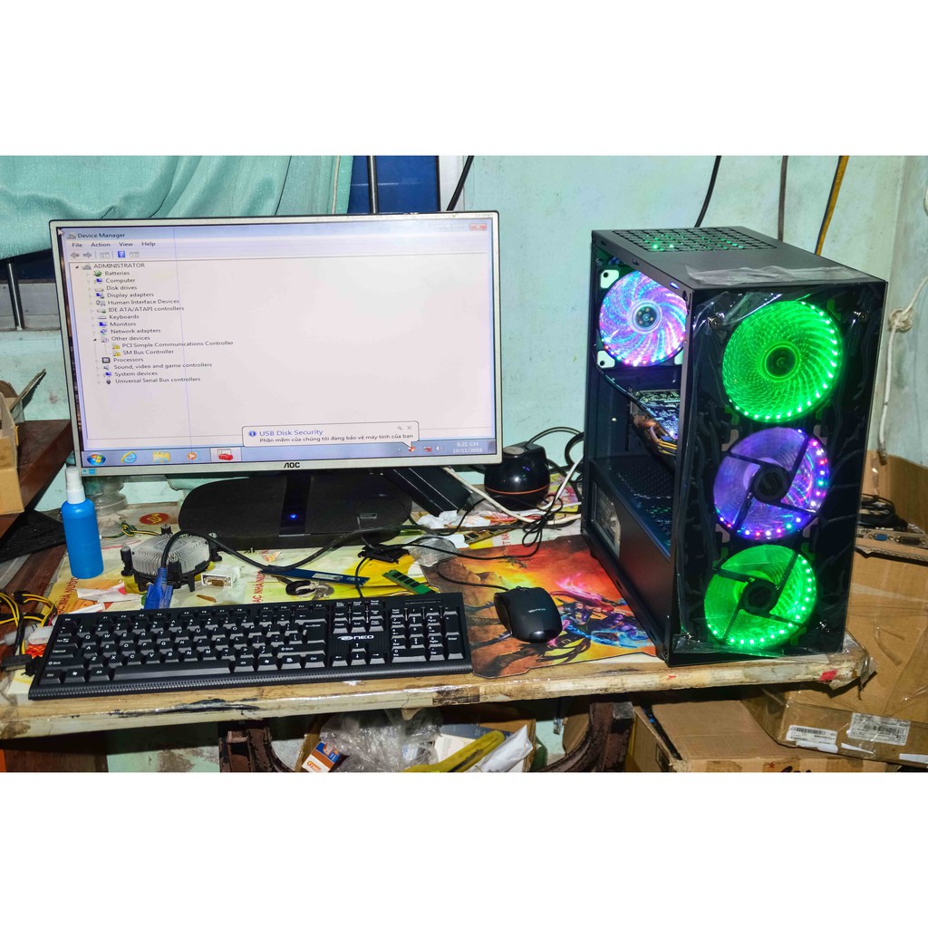 Máy tính bàn 24GB Ram, Card màn hình R7 360 và I3 3240 cực mạnh LOL CF PUBG siêu mượt