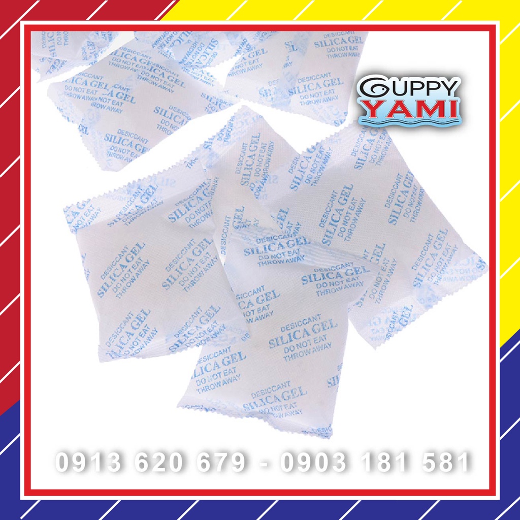 Gói hút ẩm - Loại 5g Silica Gel (bán lẻ theo gói) - Hạt hút ẩm quần áo, giày dép, máy ảnh,....