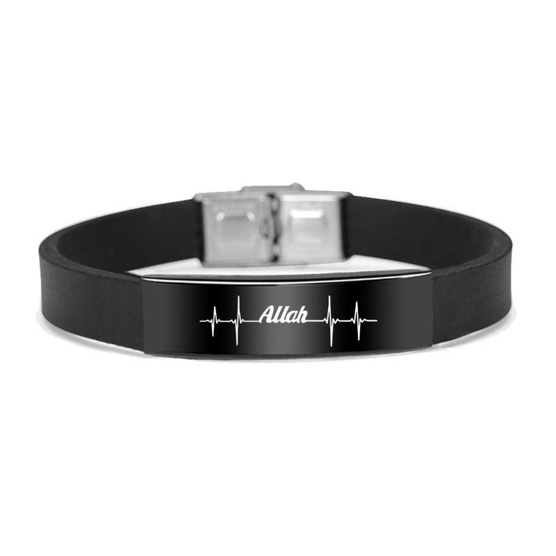 Vòng Đeo Tay Silicone In Biểu Tượng Tôn Giáo Thoải Mái Dành Cho Nam Và Nữ