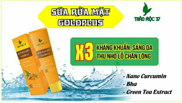 ( Free ship ) Sữa rửa mặt gold plus của thảo mộc 37 | BigBuy360 - bigbuy360.vn