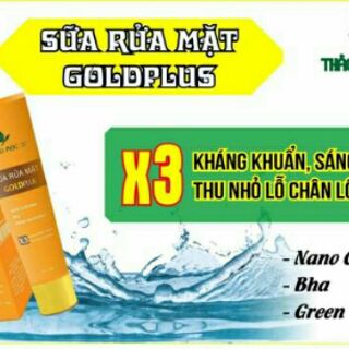 ( Free ship ) Sữa rửa mặt gold plus của thảo mộc 37