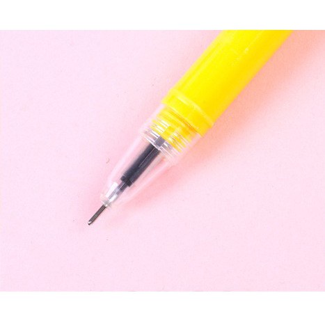 Bút gel nước mực đen 0.5mm hình chú vịt ngơ cute đáng yêu