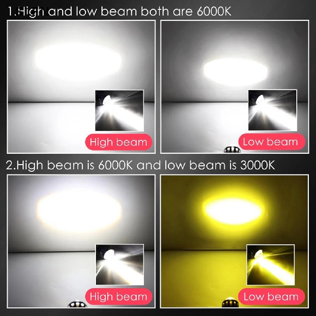 Đèn Pha LED 10000Lm H4 BA20D 12V Cho Xe Mô Tô
