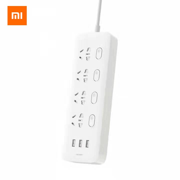 Xiaomi Smart Power Strip has 4 sockets, 4 separate controls - White