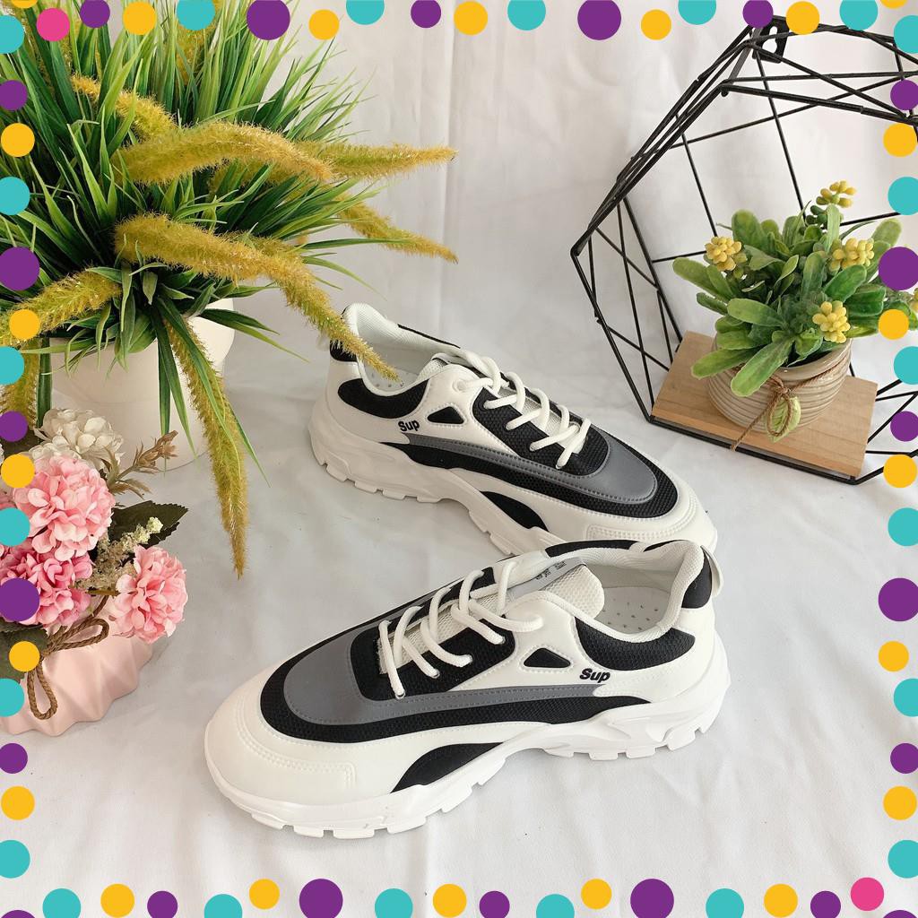 Giày thể thao nam phong cách Hàn Quốc 2023, tặng tất, full box