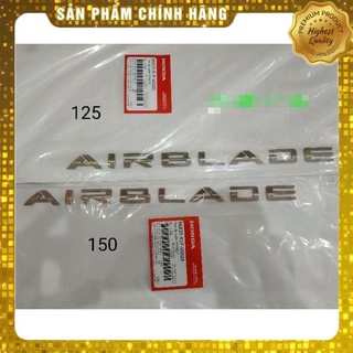 Tem chữ nổi air blade 2020 ,2021,2022 chính hãng honda
